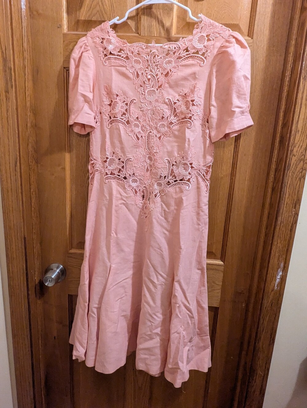 Pink Vintage Lacy Dress
